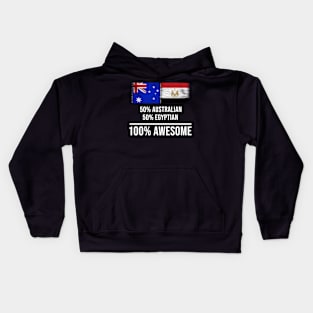 50% Australian 50% Egyptian 100% Awesome - Gift for Egyptian Heritage From Egypt Kids Hoodie